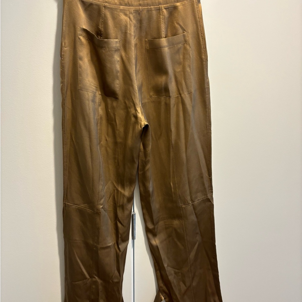 Nicholas Silk Trousers with ties on bottom. Size US 2.